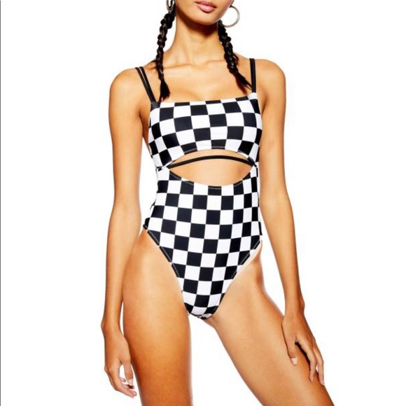 Checkerboard swimsuit Clearance